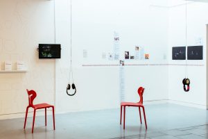 Installation view, Education in Progress show, March 2019, LCC